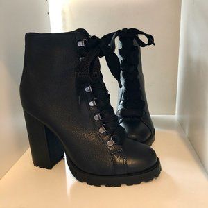 SCHUTZ Zhara Bootie 8.5 / Black / Leather